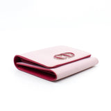 thumbnail Mania In Nude Pink/Pink Grained Calfskin Wallet PHW - L'UXE LINK