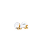 thumbnail celine triomphe pearl pandent earring with x in ghw - L'UXE LINK