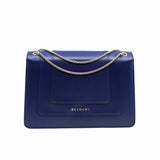 thumbnail SERPENTI DOUBLE FLAP CHAIN BAG DARK BLUE GHW - L'UXE LINK