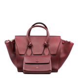 thumbnail Tie Knot Taille Moyenne Cuir Tote Bag red - L'UXE LINK