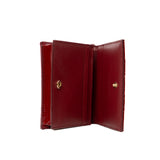 thumbnail Mini Lady Dior In Cherry Red Patent Cannage Calfskin Gardenia Wallet GHW - L'UXE LINK