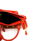 thumbnail mini citybag in red color GHW - L'UXE LINK