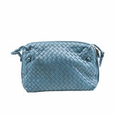 thumbnail NODINI CROSSBODY BAG INTRECCIATO NAPPA SMALL LEATHER BLUE - L'UXE LINK