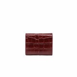 thumbnail compact wallet brown crocodile printed ghw - L'UXE LINK