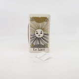 thumbnail Le Soleil Tarot In White Lambskin Leather Pouch Clutch GHW - L'UXE LINK