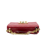 thumbnail Small GG Padlock Shoulder Bag Red GHW - L'UXE LINK