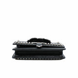 thumbnail Karlito Wallet On Chain Bag Leather With Fur Black PHW