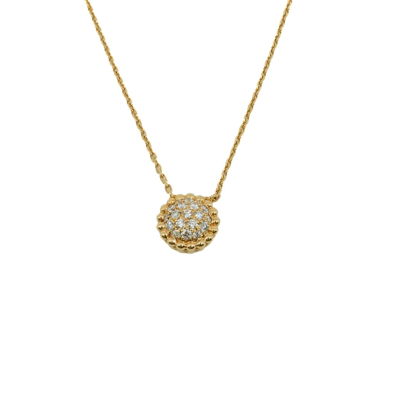 Perlée diamonds pendant necklace in 18 rg