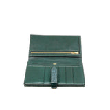 thumbnail Bearn Long Wallet 6O Vert Cypress Crocodile GHW C Stamp - L'UXE LINK