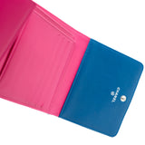 thumbnail wallet in blue mix hot pink lambskin phw seri 24