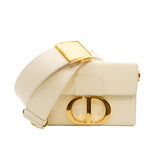 thumbnail 30 Montaigne White Box Leather Crossbody Bag GHW - L'UXE LINK