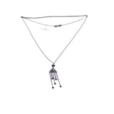 thumbnail Extra Long Pewter Celestial Astrology Lariat Necklace - L'UXE LINK