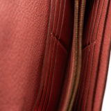 thumbnail Kelly Long Bifold Wallet Chevre Leather Rose Tea Beige GHW O Stamp - L'UXE LINK