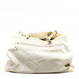 thumbnail Diorissimo In White Canvas/Patent Leather Trimmed Tote Bag PHW - L'UXE LINK