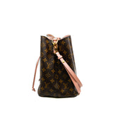 thumbnail NéoNoé In Monogram Canvas With Pink Leather Bucket Bag GHW - L'UXE LINK
