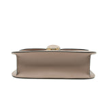 thumbnail Small Rockstud Glam Lock Flap Bag Nude Leather Beige GHW - L'UXE LINK