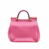 thumbnail Sicily bag in dauphine Small Pink calfskin GHW - L'UXE LINK