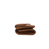 thumbnail Classic Small Snap Caramel Brown Caviar Leather Flap Wallet GHW - L'UXE LINK