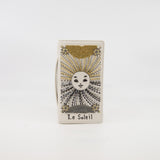 thumbnail Le Soleil Tarot In White Lambskin Leather Pouch Clutch GHW - L'UXE LINK