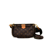 thumbnail Multi Pochette Accessoires Bag Monogram with Green Strap - L'UXE LINK
