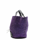 thumbnail tote woven purple - L'UXE LINK
