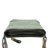 thumbnail Medium Gabrielle In Two Tone Green Quilted Aged Calfskin Leather Hobo Bag Seri 25 - L'UXE LINK