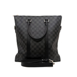thumbnail Graphite Anton tote bag in Damier Graphite coated canvas phw - L'UXE LINK