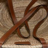 thumbnail celine classic panier in palm leaves and calfskin big size - L'UXE LINK