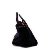 thumbnail luggage mm in navy/red - L'UXE LINK