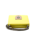 thumbnail Diorama Club Shoulder Bag In Light Yellow Patent Leather PHW - L'UXE LINK