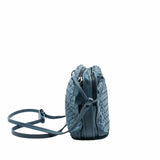thumbnail NODINI CROSSBODY BAG INTRECCIATO NAPPA SMALL LEATHER BLUE - L'UXE LINK