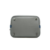 thumbnail picotin 18 in tc gray/blue phw x stamp - L'UXE LINK