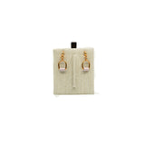 thumbnail Heritage Equestre Etrier Earrings 09 Mauve Pale Swift RGHW - L'UXE LINK