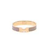 thumbnail Clic H Bracelet Marron Glace RGHW Size ST - L'UXE LINK