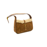 thumbnail le 5 A 7 in brown suede and shearling ghw