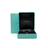 thumbnail Knot Earrings with diamonds in 18k WG