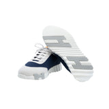 thumbnail Bouncing sneaker in technical jersey/suede goatskin navy grey #37