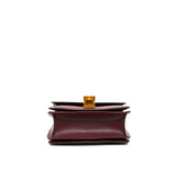 thumbnail small CLASSIC BAG IN BOX CALFSKIN BURGUNDY ghw - L'UXE LINK