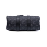 thumbnail Keepall Bandoulière 25 in black and grey monogram PHW