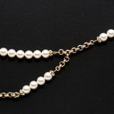 thumbnail Chanel waist chain pearl with pink heart in white ghw