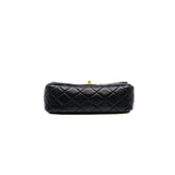 thumbnail 22s mini cf with pearl crush in lambskin black ghw #L2K0XXXX