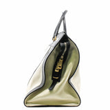thumbnail Tote Bag Leather Black White - L'UXE LINK