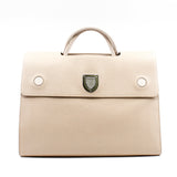thumbnail Large Diorever In Beige Calfskin Handbag PHW With Strap - L'UXE LINK