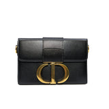 thumbnail mini 30 Montaigne Bag in box leather black ghw 2019 - L'UXE LINK