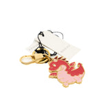 thumbnail Vivienne explorer key chain with luggage in pink head with hat