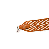 thumbnail shoulder strap wide brown/white phw