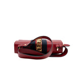 thumbnail medium Sylvie in leather red ghw 2015 missing fabric strap