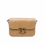 thumbnail triomphe bag medium lizard brown light camel ghw - L'UXE LINK