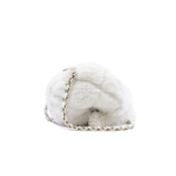 thumbnail 23N Shearling Lambskin Small Bowling Bag in White Phw Seri PP0 - L'UXE LINK