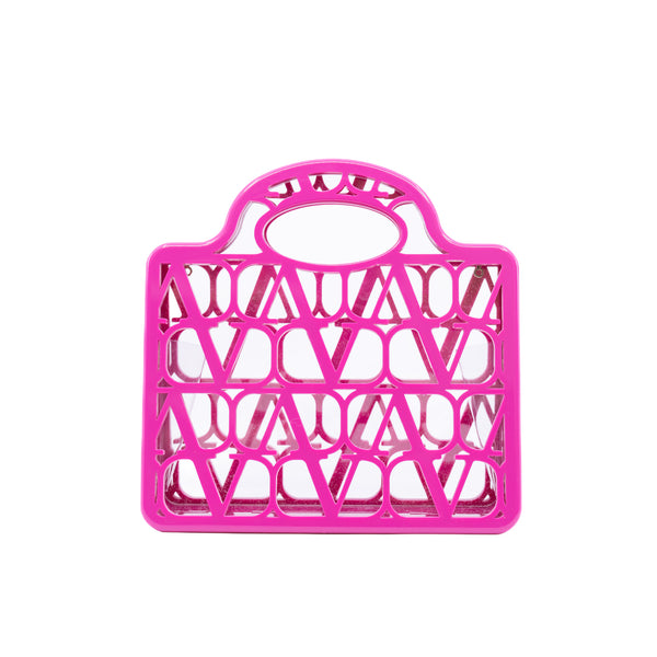 Valentino Garavani Pink Mini 'Le Troisieme' Tote GHW with Strap